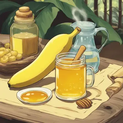 Mix banana honey and water your cough and bronchitis will disappear